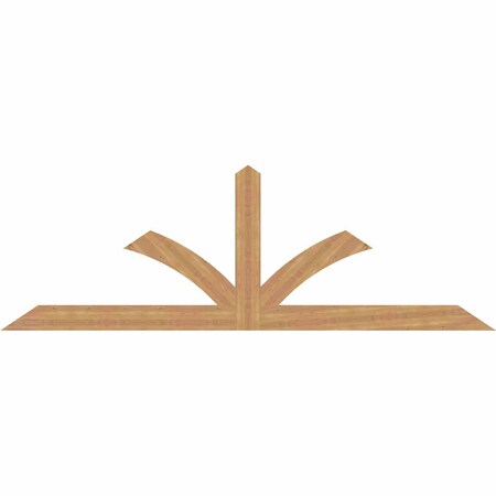 Ekena Millwork Richland Timber Gable Bracket, Western Red Cedar, 108"W x 36"H x 1 1/2"D x 5 1/2"F, 8/12 Pitch GBW108X36X0206RIC00SWR